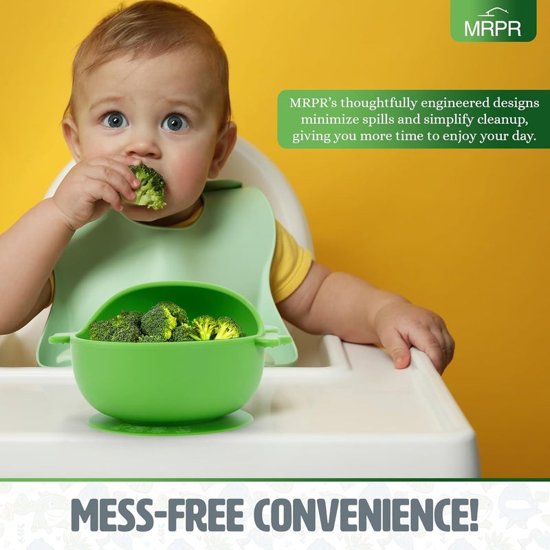 MRPR Hop & Snack Silicone Frog Bowl – Silicone Suction Bowl for Toddlers – BPA-Free, Microwave & Dishwasher Safe – Spill-Resistant, Travel-Friendly - Image 4